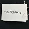 Acne Studios Washed Logo Polo Shirt- Black (7) Acne Studios Washed Logo Polo Shirt- Black
