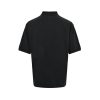 Acne Studios Washed Logo Polo Shirt- Black (8) Acne Studios Washed Logo Polo Shirt- Black