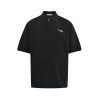 Acne Studios Washed Logo Polo Shirt- Black (9) Acne Studios Washed Logo Polo Shirt- Black
