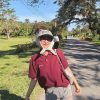 Acne Studios Washed Logo Polo Shirt- Maroon Red (2) Acne Studios Washed Logo Polo Shirt- Maroon Red