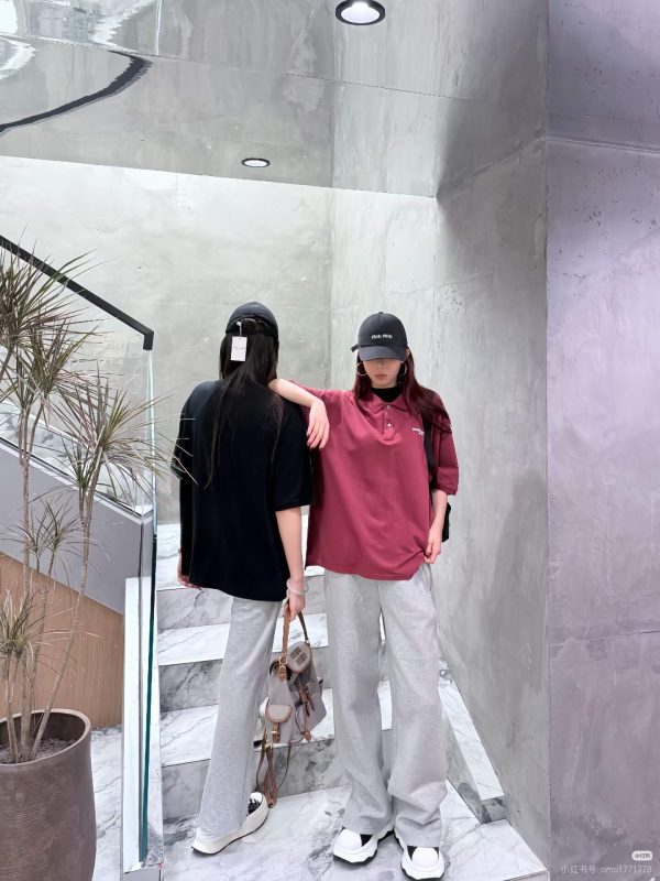 Acne Studios Washed Logo Polo Shirt- Maroon Red (7) Acne Studios Washed Logo Polo Shirt- Maroon Red