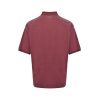 Acne Studios Washed Logo Polo Shirt- Maroon Red (8) Acne Studios Washed Logo Polo Shirt- Maroon Red
