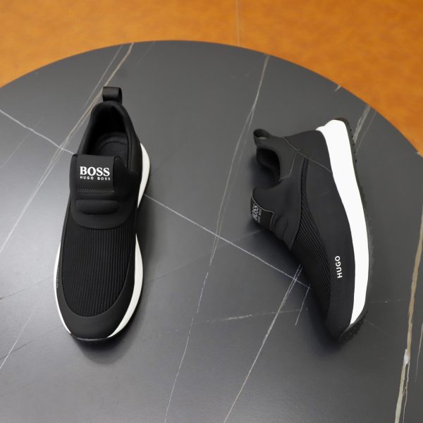 BOSS Slip-On Runner Sneaker – Black
