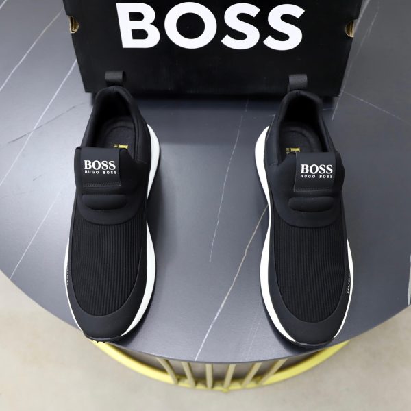 BOSS Slip-On Runner Sneaker – Black
