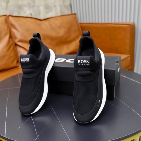 BOSS Slip-On Runner Sneaker – Black