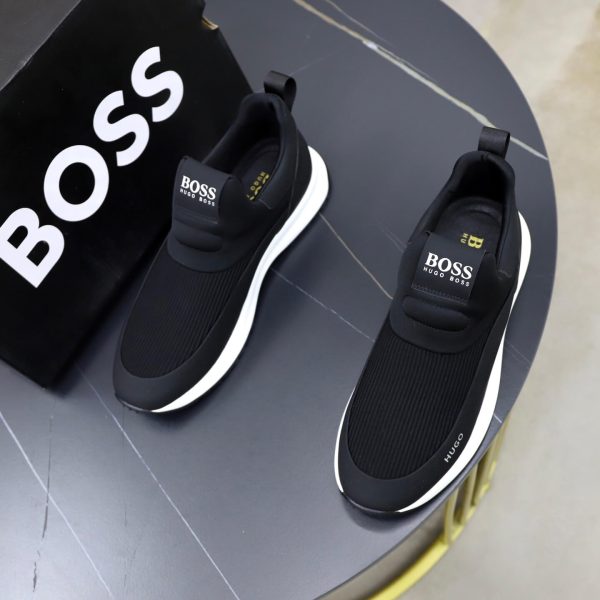 BOSS Slip-On Runner Sneaker – Black