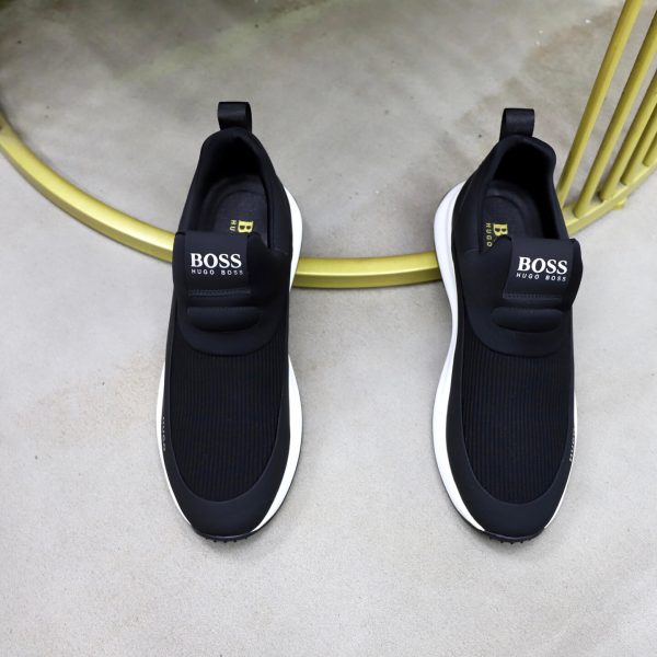 BOSS Slip-On Runner Sneaker – Black