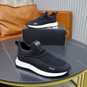 BOSS Slip-On Runner Sneaker – Black