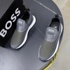 BOSS Slip-On Runner Sneaker – Grey & Olive Green