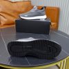 BOSS Slip-On Runner Sneaker – Grey & Olive Green