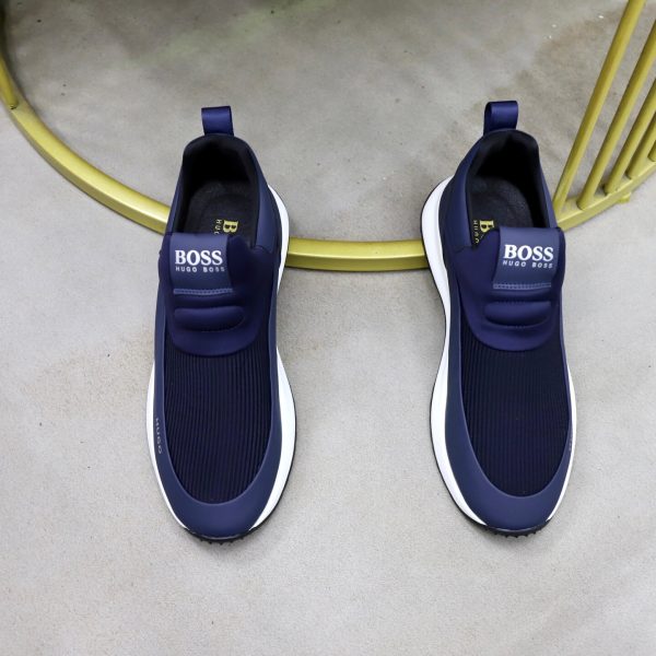 BOSS Slip-On Runner Sneaker – Navy Blue