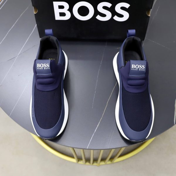 BOSS Slip-On Runner Sneaker – Navy Blue
