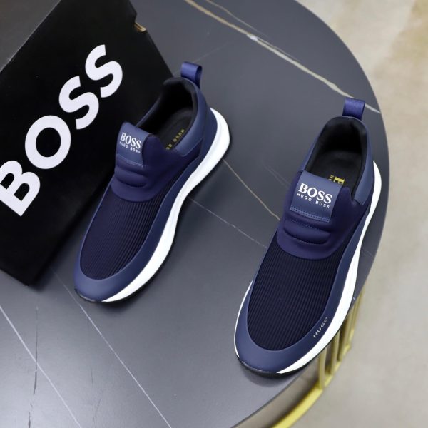 BOSS Slip-On Runner Sneaker – Navy Blue