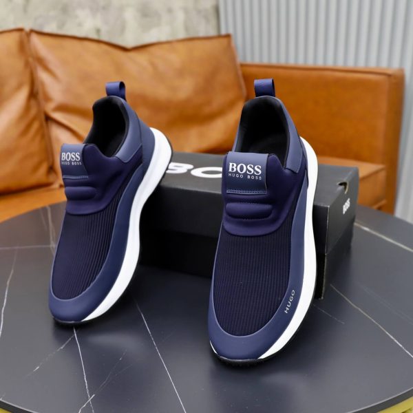 BOSS Slip-On Runner Sneaker – Navy Blue