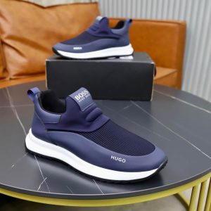 BOSS Slip-On Runner Sneaker – Navy Blue