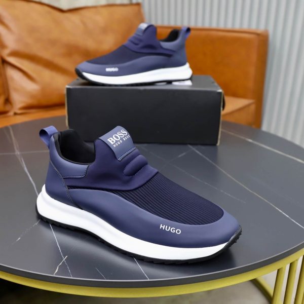 BOSS Slip-On Runner Sneaker – Navy Blue
