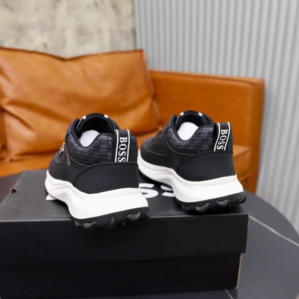 BOSS Woven-Panel Low-Top Sneaker – Black (3) BOSS Woven-Panel Low-Top Sneaker – Black