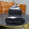 BOSS Woven-Panel Low-Top Sneaker – Grey