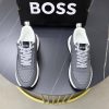 BOSS Woven-Panel Low-Top Sneaker – Grey