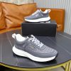 BOSS Woven-Panel Low-Top Sneaker – Grey