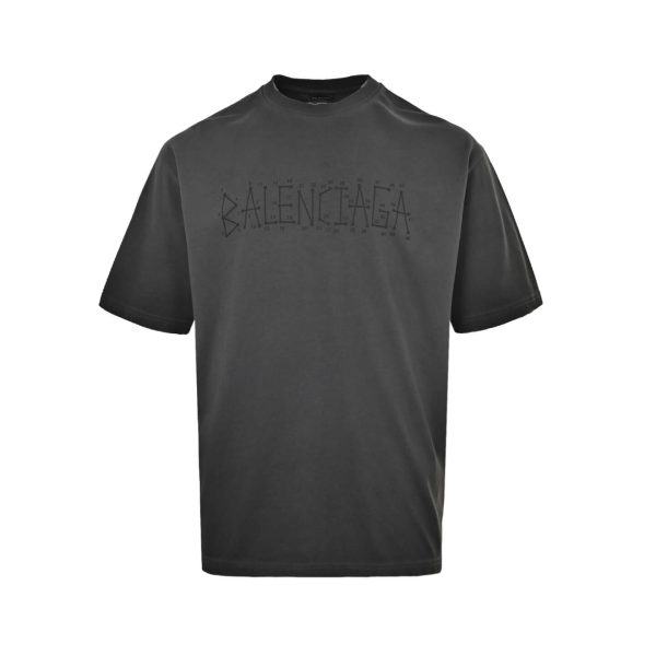 Balenciaga Connect The Dots T-Shirt- Black