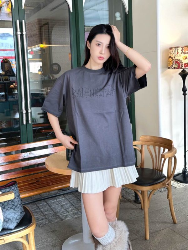 Balenciaga Connect The Dots T-Shirt- Black