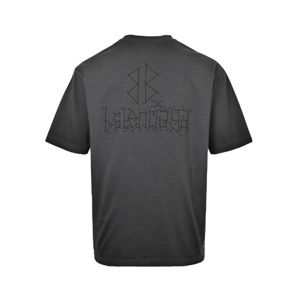 Balenciaga Connect The Dots T-Shirt- Black