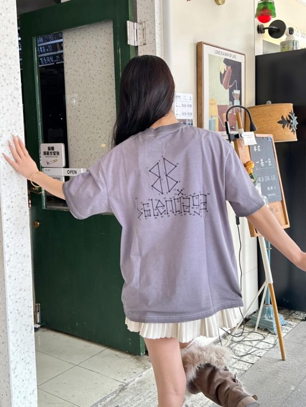 Balenciaga Connect The Dots T-Shirt- Heather Grey