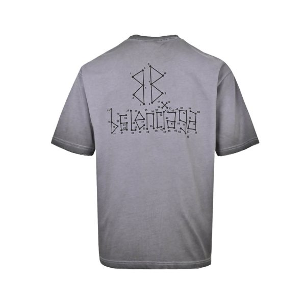 Balenciaga Connect The Dots T-Shirt- Heather Grey