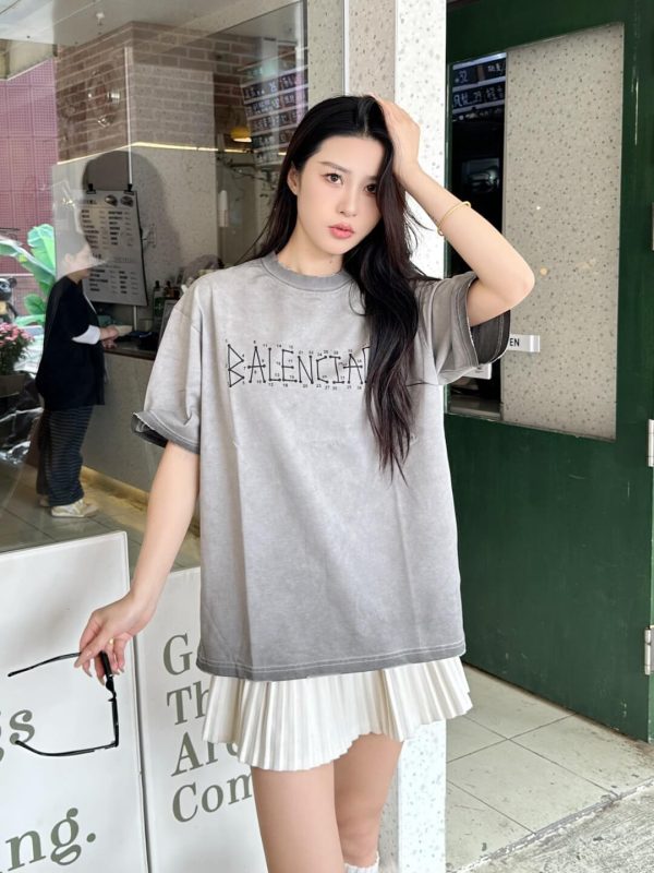 Balenciaga Connect The Dots T-Shirt- Light Grey (7) Balenciaga Connect The Dots T-Shirt- Light Grey