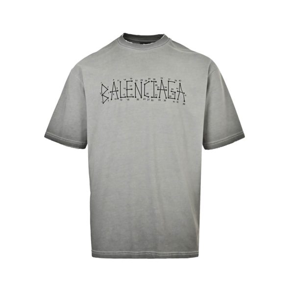 Balenciaga Connect The Dots T-Shirt- Light Grey (8) Balenciaga Connect The Dots T-Shirt- Light Grey