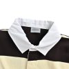 Balenciaga Striped Cotton-Jersey Polo Shirt- Beige
