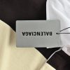 Balenciaga Striped Cotton-Jersey Polo Shirt- Beige