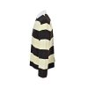 Balenciaga Striped Cotton-Jersey Polo Shirt- Beige