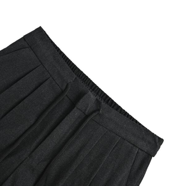 Brunello Cucinelli Cotton Linen Panama Texture Pleated Trousers- Black (7) Brunello Cucinelli Cotton Linen Panama Texture Pleated Trousers- Black