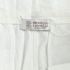 Brunello Cucinelli Cotton Linen Panama Texture Pleated Trousers- off-white (7) Brunello Cucinelli Cotton Linen Panama Texture Pleated Trousers- off-white