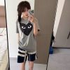 Burberry Check Drawstring Swim Shorts- navy blue (1) Burberry Check Drawstring Swim Shorts- navy blue