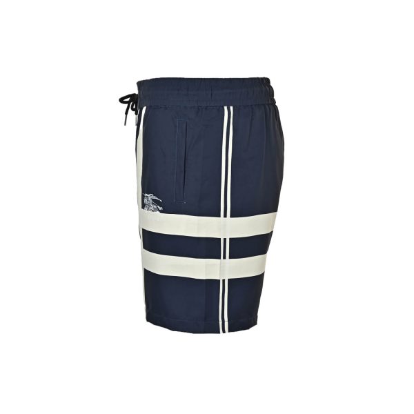 Burberry Check Drawstring Swim Shorts- navy blue (7) Burberry Check Drawstring Swim Shorts- navy blue