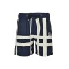 Burberry Check Drawstring Swim Shorts- navy blue (8) Burberry Check Drawstring Swim Shorts- navy blue