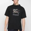 Burberry Knight Sketch Cotton T-shirts- Black (3) Burberry Knight Sketch Cotton T-shirts- Black