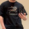 Burberry Knight Sketch Cotton T-shirts- Black (5) Burberry Knight Sketch Cotton T-shirts- Black