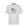 Burberry Knight Sketch Cotton T-shirts- Chalk White (6) Burberry Knight Sketch Cotton T-shirts- Chalk White