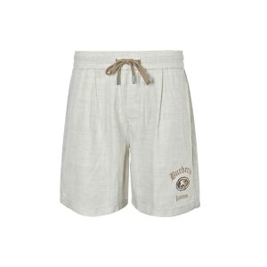 Burberry Nautical Style Logo Drawstring Shorts- Beige (9) Burberry Nautical Style Logo Drawstring Shorts- Beige