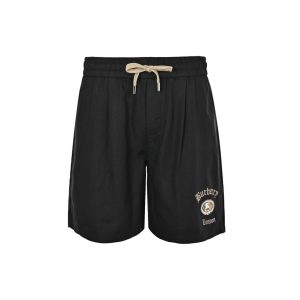 Burberry Nautical Style Logo Drawstring Shorts- Black (10) Burberry Nautical Style Logo Drawstring Shorts- Black