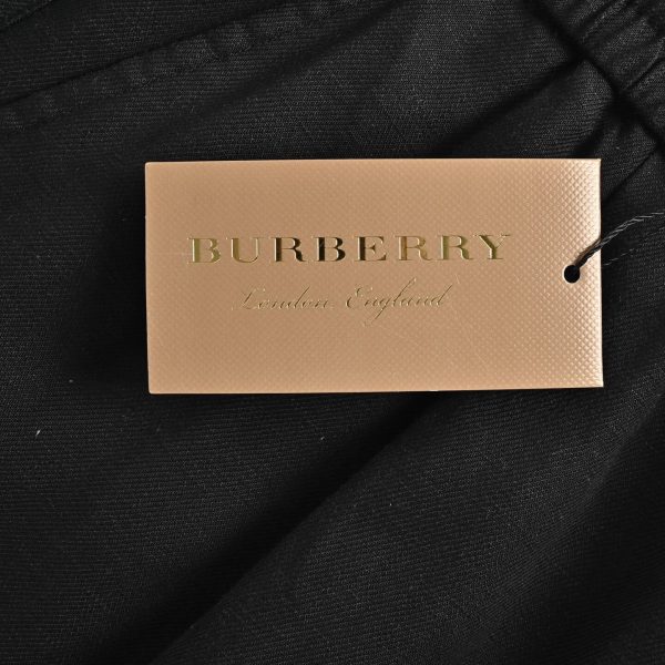 Burberry Nautical Style Logo Drawstring Shorts- Black