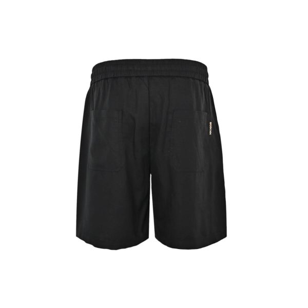 Burberry Nautical Style Logo Drawstring Shorts- Black