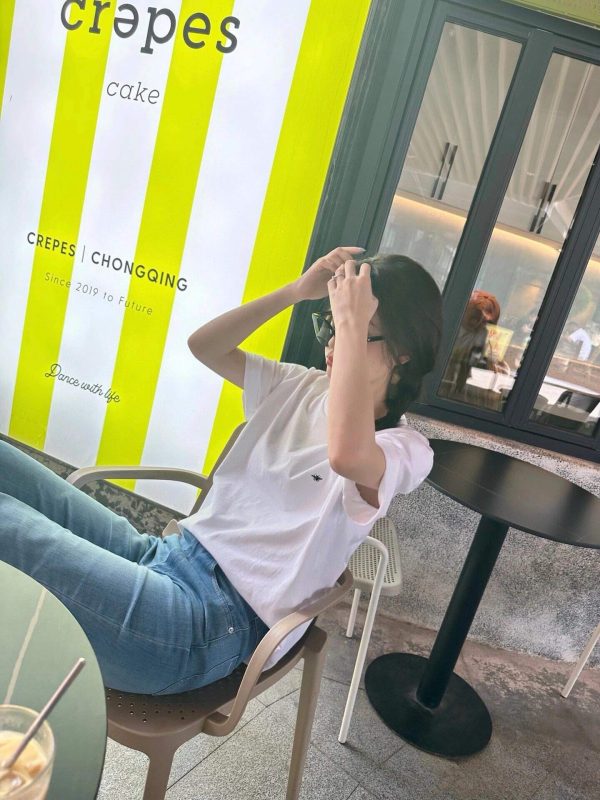 Christian Dior Bee Chest Logo T-Shirt- White