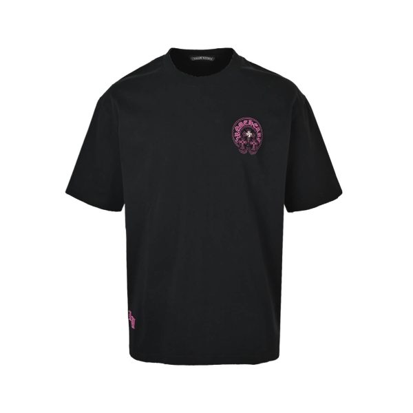 Chrome Hearts Horseshoe Logo Pocket T-Shirt- Black