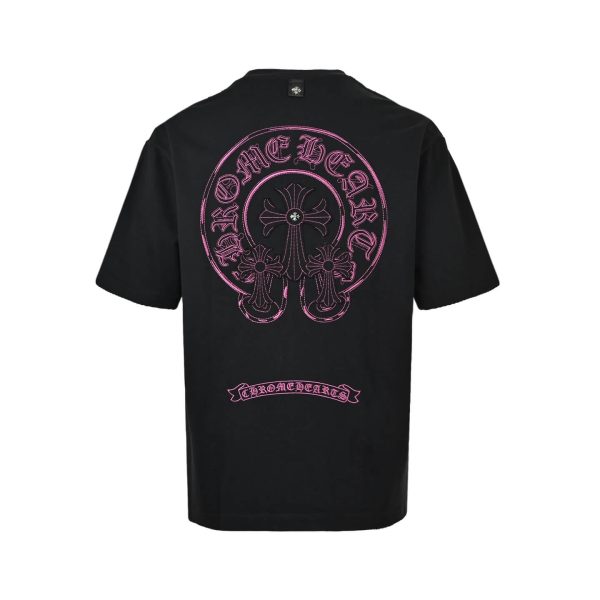 Chrome Hearts Horseshoe Logo Pocket T-Shirt- Black