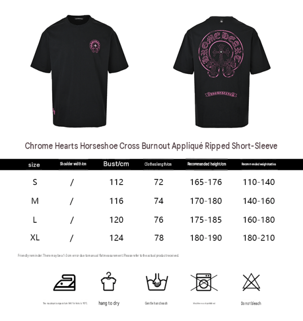 Chrome Hearts Horseshoe Logo Pocket T-Shirt- White (1) Chrome Hearts Horseshoe Logo Pocket T-Shirt- White